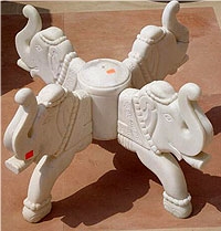 White Marble Table Stand