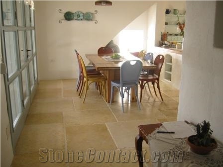 Jerusalem Gold Limestone Tiles, Israel Yellow Limestone