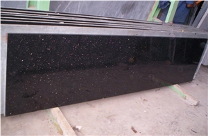 Golden Black Galaxy Granite Countertops, Indian Black Galaxy