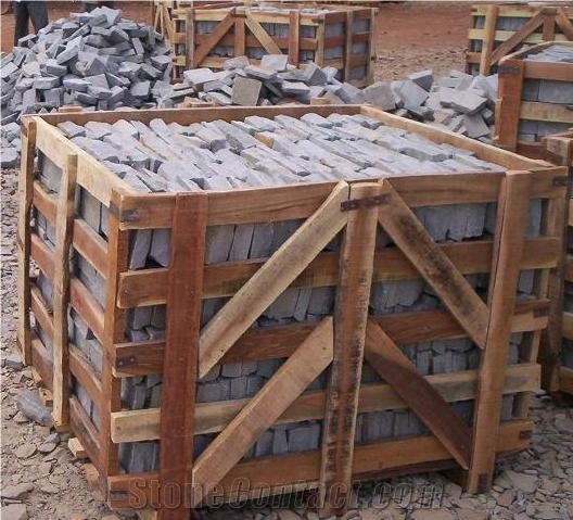 Kandla Grey Sandstone Cubes, Kandla Gray Cobbles Stone,Delhi Grey Sandstone Cubestone, Cobbles