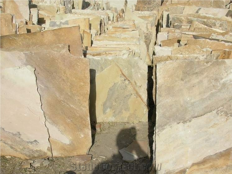 Mint Fossil Sandstone Tile