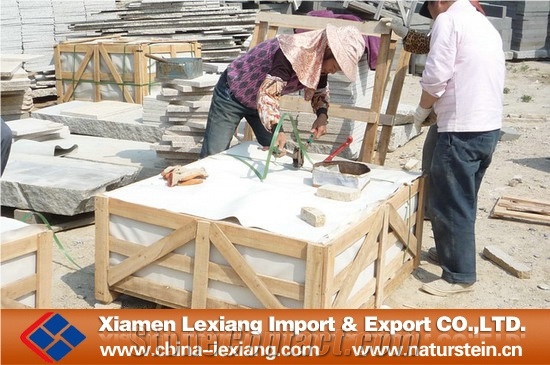 Chinese Flamed Granite Paving Stone, G682 Yellow Granite Paving Stone