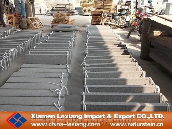G654 Flamed Curbstone, G654 Black Granite Curbstone