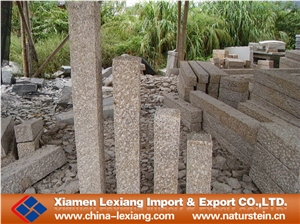 G682 Yellow Granite Palisade Stone