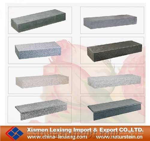 Granite Stairs and Steps, Grey Granite Stairs