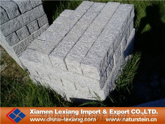 Large Fine Picked Granite Palisade, G603 White Granite Palisade