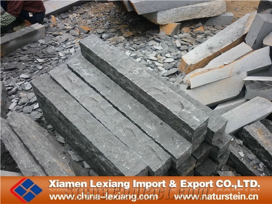 Padang Blalck Graite Pillar and Palisade, G685 Black Granite Palisade