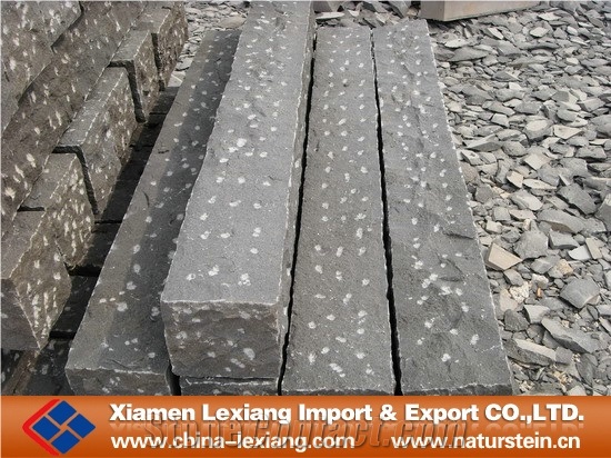 Pineapple Palisade Stone, G685 Black Granite Palisade