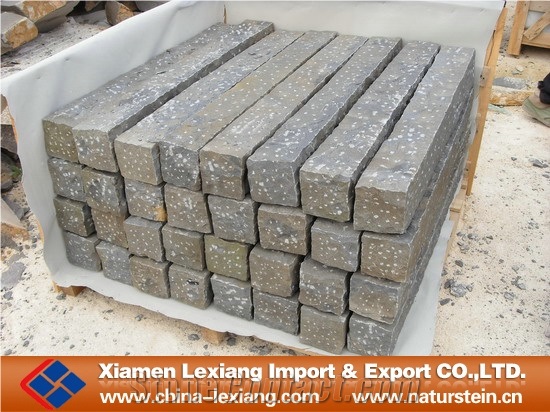 Pineapple Palisade Stone, G685 Black Granite Palisade
