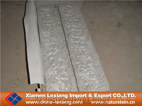 Rough Picked Palisade Stone, Yellow Granite Palisade