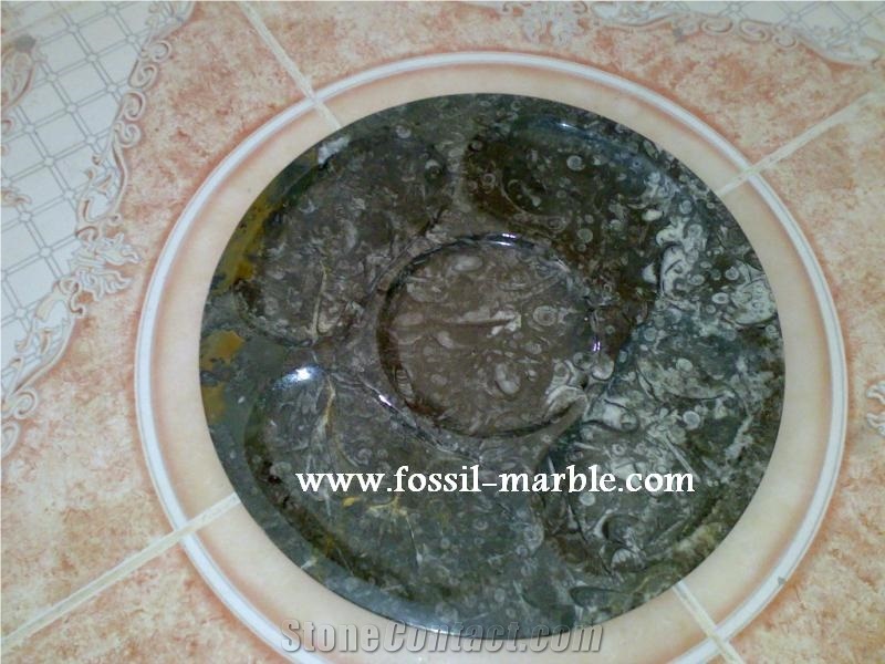 Dish Fossil Brown Limestone Kitchen Accessories