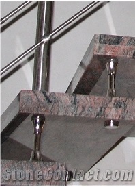 Multicolor Red Granite Steps/Stairs/Treads