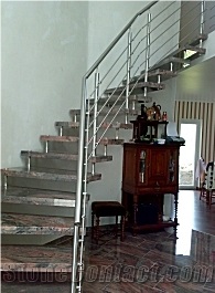 Multicolor Red Granite Steps/Stairs/Treads