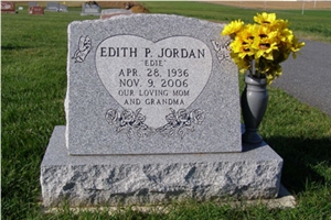 US Slant Grave Markers, Grey Granite Grave Markers