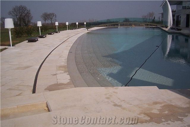 Pietra Di Modica Limestone Tile, Italy Beige Limestone