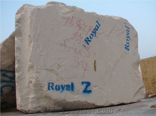 Royal Botticino Marble Block, Iran Beige Marble