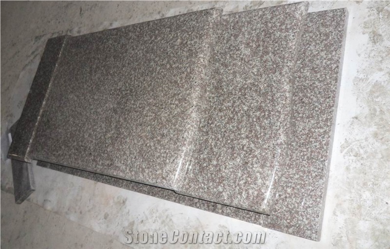 Pink Granite Tombstone