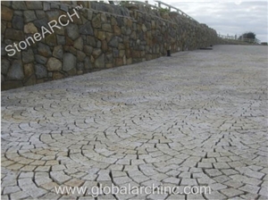 Sunset Gold Granite Cobbles, Yellow Granite