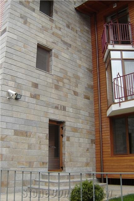 Gloria Silver Gneiss Sawn Walling, Grey Gloria Silver Gneiss Masonry