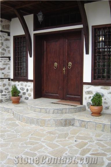 Gneiss Gloria Yellow Color Kardjali Yellow Gneiss Flagstone