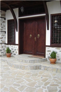 Gneiss Gloria Yellow Color Kardjali Yellow Gneiss Flagstone