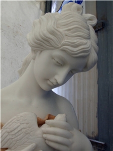 Bianco Carrara Marble Sculpture, White Marble