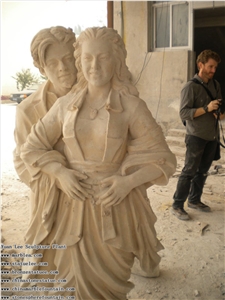 White Marble Head Statue