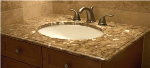 Gris Tiflet Maroon Marble Vanity Top, Brown Marble Vanity Top