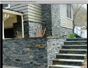 Monson Grey Slate Walling