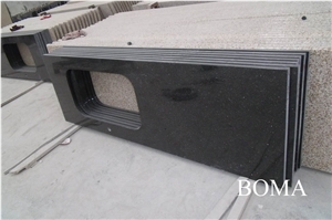 Black Galaxy Granite Vanity Top