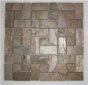 Copper Multicolor Quartzite Mosaic Copper Multicolor Quartzite Mosaic