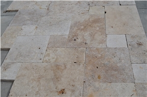 Rustic Choice Paver Set Versailles Pattern Tiles, Rustic Travertine Tiles