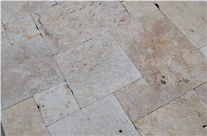 Rustic Choice Paver Set Versailles Pattern Tiles, Rustic Travertine Tiles