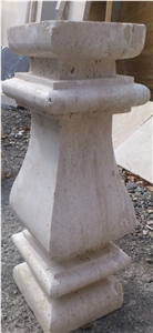 Travertine Balustrades, Beige Travertine
