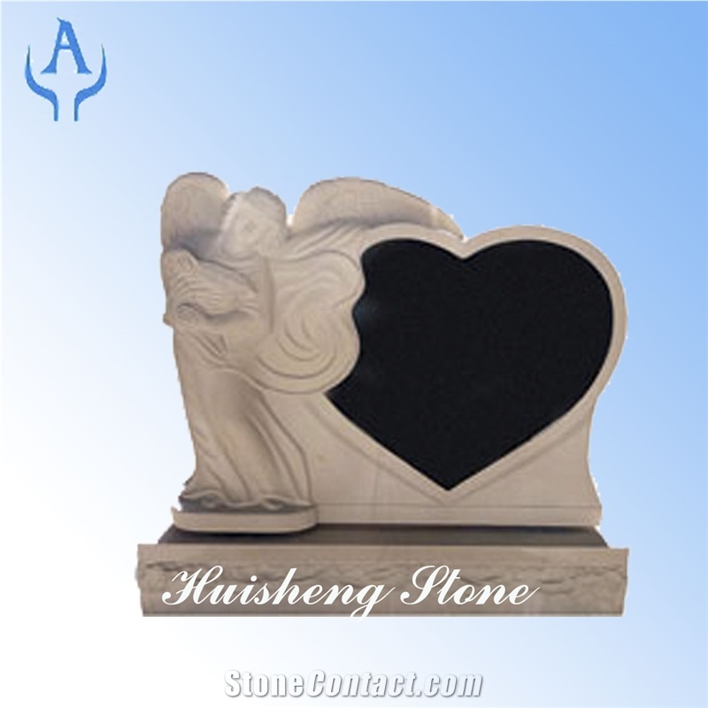 American Black Granite Headstone, Shanxi Black Granite