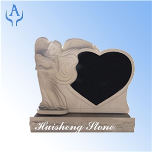 American Black Granite Headstone, Shanxi Black Granite