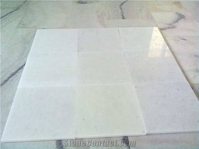 Naxos Crystal White, White Marble Slabs