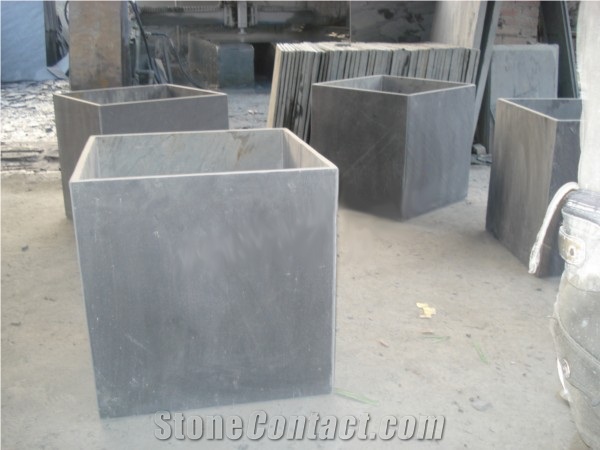Grey Slate Planter Pot