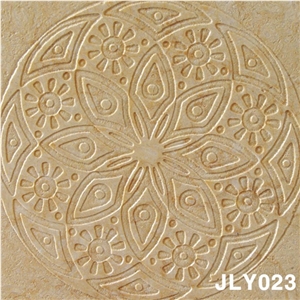 3D CNC Natural Sunny Beige Flower Wall Panel