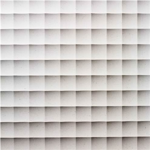 3D CNC White Limestone Panel Sculpture 3D CNC White Limestone Panel Sculpture