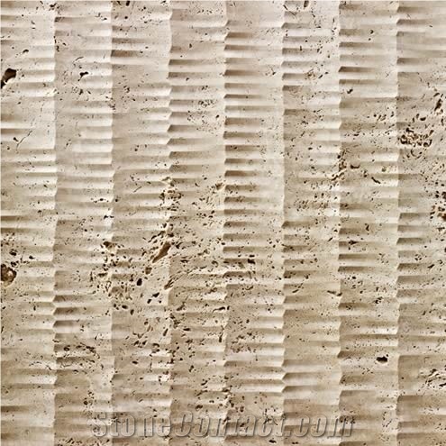 3D CNC White Limestone Panel Sculpture