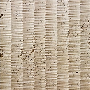 3D CNC White Limestone Panel Sculpture