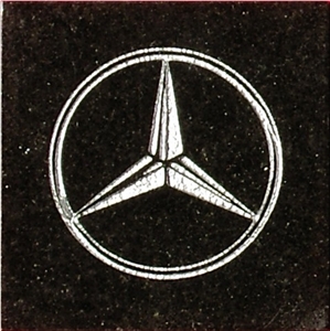 3D Stone Brand Carving Panel, Black Granite Building, Walling