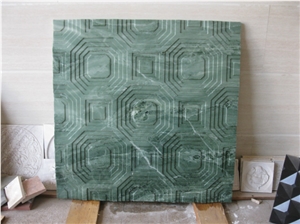 Natural Golden Beige 3D Stone Wall Panel, Beige Marble Wall Panel