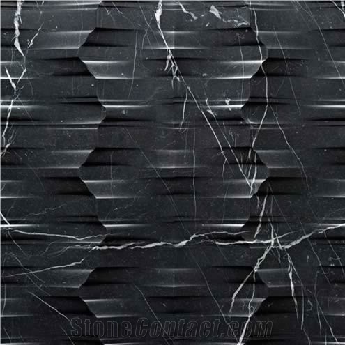 Nature Limestone 3D Wall Panel, White Marble 3d Wall Panel