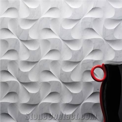 Special 3D Sunny Beige Stone Wall Panel, Beige Marble Wall Panel