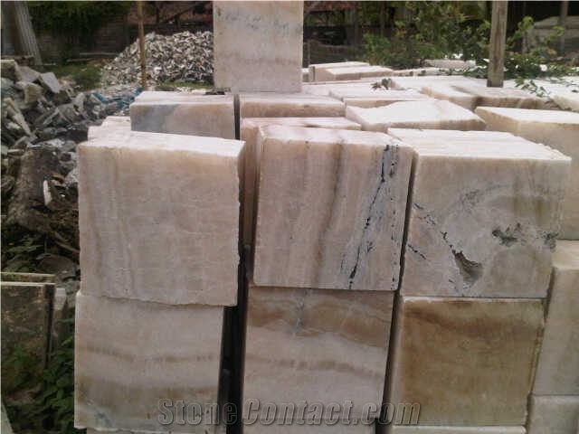 Alabaster Stone Blocks, Indonesia White Alabaster