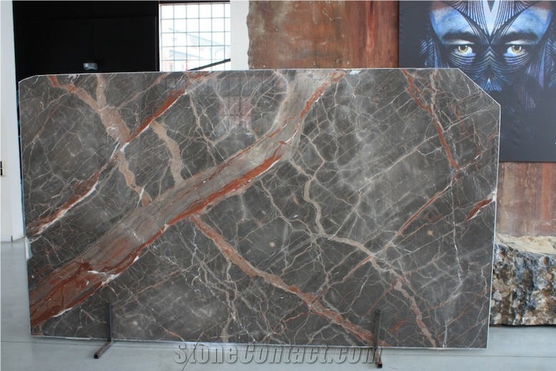 Sarrancolin Versailles Marble - Opera Caravaggio, Multicolor Marble France Tiles & Slabs