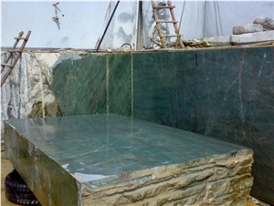 Verde Smeraldo Quartzite Blocks, Brazil Green Quartzite Blocks
