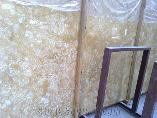 Golden Rose Marble Slabs, Tunisia Yellow Marble